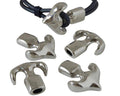 Zamak. Terminal. Anchor. 30x23mm. Silver. Inn.6x3.8mm.