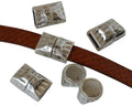 Zamak. Magnetic clasp. 19x12mm. Silver. Inn.10x2.5mm.