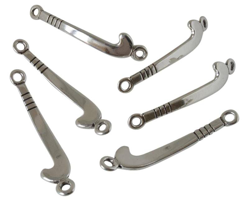 Zamak. Connector. Stick. 55x11mm. Silver. Inn.3mm.
