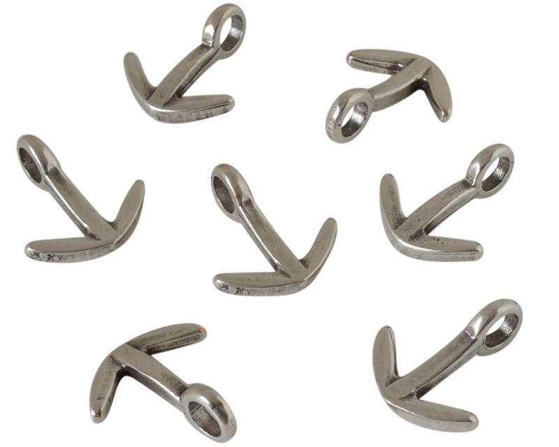 Zamak. Pendant. Anchor. 20x17mm. Silver. Inn.5mm.