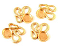 Zamak. Pendant. Snake. 34x33mm. Gold. Inn.12mm.