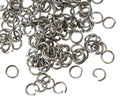 Stainless steel 316L. Open jump ring. 8x8x1.2mm. Silver.