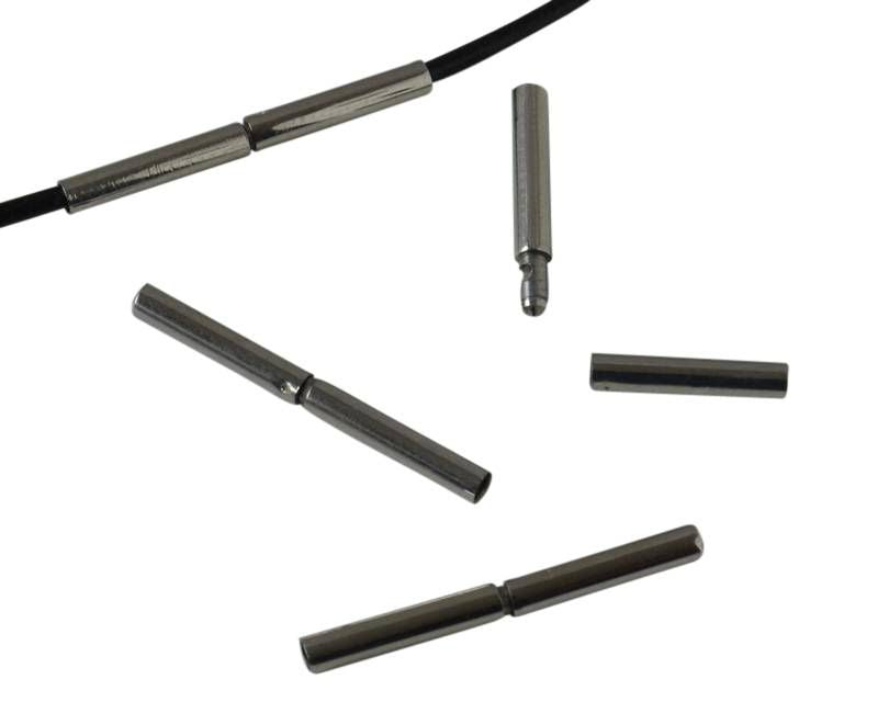 Stainless steel 304. Clasp. Tube. 20x2mm. Silver. Inn.1.5mm.