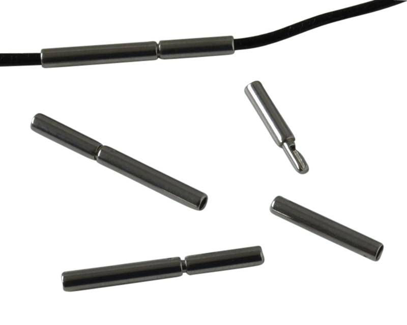 Stainless steel 316. Clasp. Tube. 18x12mm. Silver. Inn.1mm.