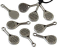 Zamak. Padel spade. 23x10mm. Silver. Inn.2mm.