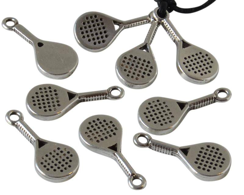 Zamak. Padel spade. 23x10mm. Silver. Inn.2mm.