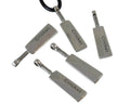 Zamak. Pendant. Cricket spade. 66x15mm. Silver. Inn.5mm.