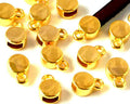 Zamak. Ending. 7.5x7.5mm.Gold. Inn.5x2mm.