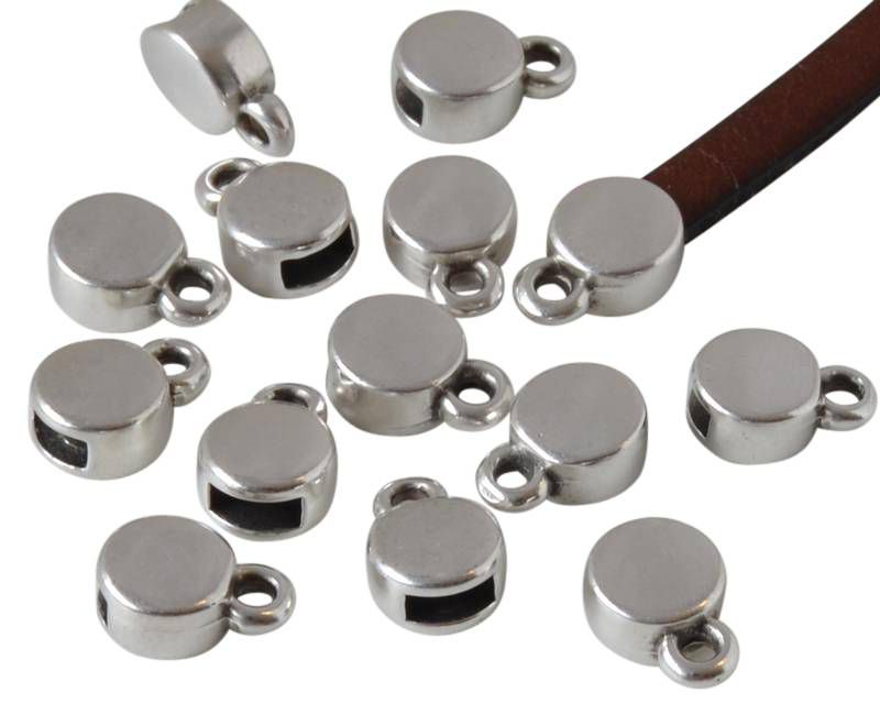 Zamak. Ending. 7.5x7.5mm. Silver. Inn.5x2mm.
