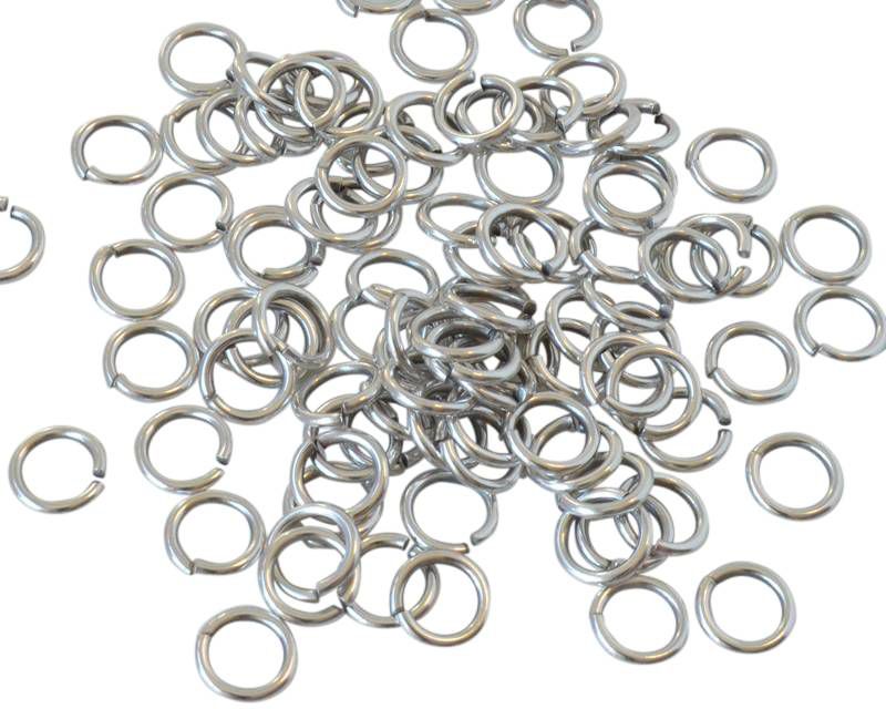 Brass. Ring. 8x1.2mm. Silver.
