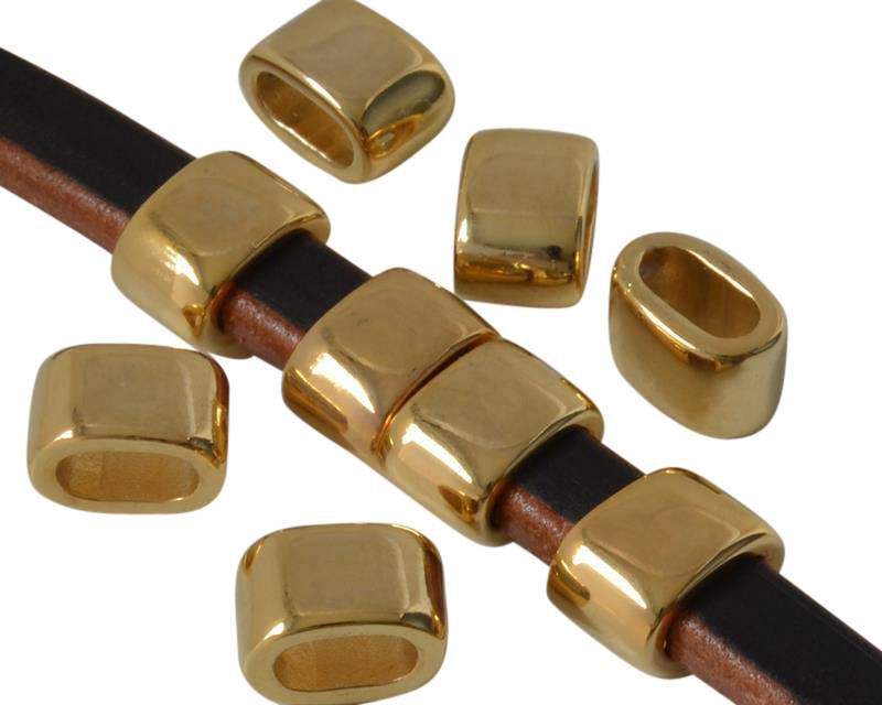 Zamak. 14.5x9.5mm. Gold. Inn.10x5mm.