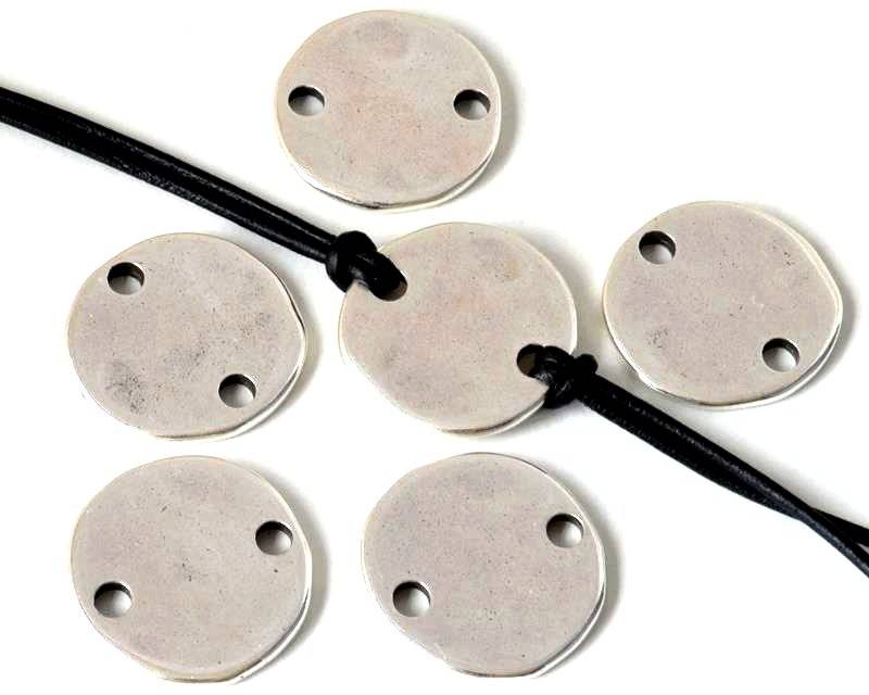 Zamak. Connector. Coin. 22mm. Silver. Inn.3mm.