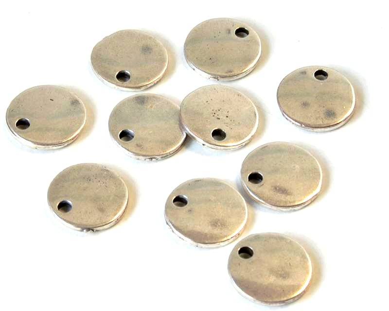 Zamak. Coin. 10mm. Silver. Inn.1.5mm.