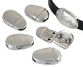 Zamak. Magnetic oval clasp. 24.5x16mm. Silver. Inn.10x2mm.