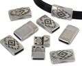 Zamak. Magnetic clasp. Flat. 23x13mm. Silver. Inn.10x2mm.