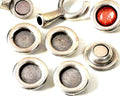 Zamak.Spare part.Coin.21mm.No stone.Inn.stone 12mm. Antique silver.