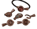 Zamak.Magnetic clasp.No stone.40x21mm.InnStone12mm.AntiquCopper.Inn5mm