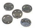 Stainless steel 304. Coin. Flower. 23.5x10mm. Silver. Inn.5mm.
