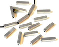 Stainless steel 304. Tube. Rectangle. 18x4x4mm. Silver. Inn.1.5mm.