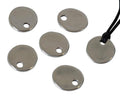 Zamak. Pendant. Irregular coin. 17x18mm. Silver. Inn.3mm.