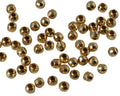 Brass. Round. Faceted. 4mm. Gold. Inn.1.8mm.