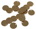 Brass. Pendant. Coin. 10x0.5mm. Gold. Matt. Inn.1mm.