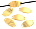 Brass. Connector. 24x13mm. Gold. Inn.5x1.3mm.