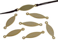 Brass. Connector. 24x6mm. Gold. Inn.1mm.