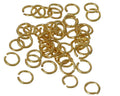 Brass. Open ring. 11x1.5mm. Gold.
