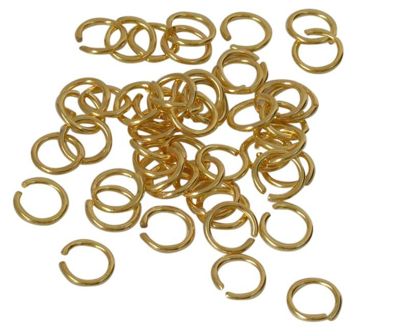 Brass. Open ring. 11x1.5mm. Gold.