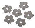 Stainless Steel 304 Pendant. Flower. 22x22x1mm. Silver. Inn.0.5mm.