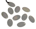 Stainless steel 304. Pendant. Oval. 12x19x1mm. Silver. Inn. 1.5mm.