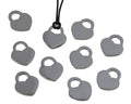 Stainless steel 304. Pendant. Heart. 15x17x1.5mm. Silver. Inn.6x5mm.