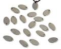 Stainless steel 304. Pendant. Oval. 7.5x12.7x1.5mm. Silver. Inn.1.5mm.