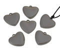 Stainless steel 304. Pendant. Heart. 21x19x3mm. Silver. Inn.1.6mm.