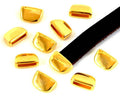 Zamak. End cap. 8.6x13mm. Gold. Inn.10x2mm.
