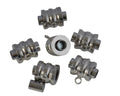 Stainless steel 304. Magnetic clasp. 14x13mm. Silver. Inn.4mm