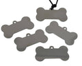 Stainless steel 304. Pendant. Dog bone. 40x22x1mm.Silver. Inn.2.5mm