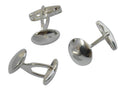 Brass. Cufflink. Coin. 15.5mm. Silver.