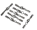 Stainless steel 304. Lobster claw cord clasp. 33x3mm.Silver.Inn.2.2mm.