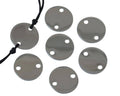 Stainless steel 304. Connector. Coin. 13x13x1mm. Silver. Inn.2mm.