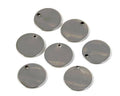 Stainless steel 304. Pendant. Coin. 13x1mm. Silver. Inn.1mm