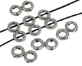 Zamak. Double ring. 37x17mm. Silver. Inn.2mm/8.5mm.