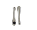 SWAROVSKI and Zamak pendant. 31x6mm. Silver-JET. Inn.1.3mm