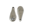 SWAROVSKI and Zamak pendant. 23.5x10mm. Silver-Crystal. Inn.1.5mm