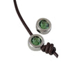 SWAROVSKI and Zamak slider. 12mm Coin. Silver-Erinite. Inn.3mm
