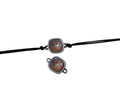 SWAROVSKI and metal connector. 13x19mm. Silver-Cappuccino Delite. Inn.1.3mm