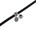 SWAROVSKI and Zamak Slider. 6x4mm. Silver-ArmyGreen. Inn.3x2mm