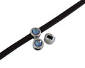 SWAROVSKI and Zamak Slider. 6x4mm. Silver-Burgundy Delite. Inn.3x2mm