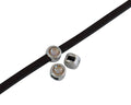 SWAROVSKI and Zamak Slider. 6x4mm. Silver-Ochre Delite. Inn.3x2mm